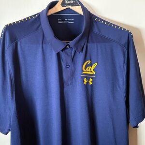 Under Armour Cal U Navy and Yellow Men's 3xl Polo